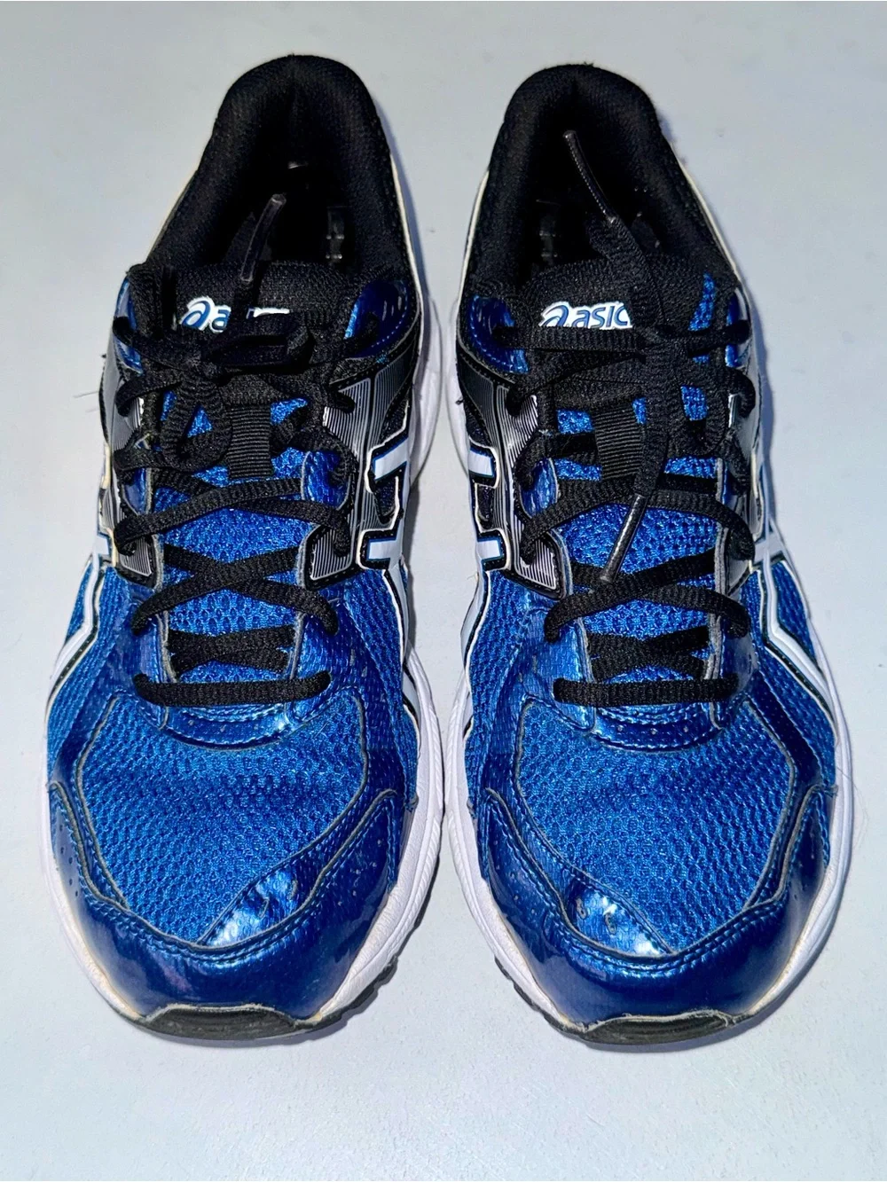 🎒ASICS Men's GEL-Contend 2 Running Shoes Blue Black White Size 9.5